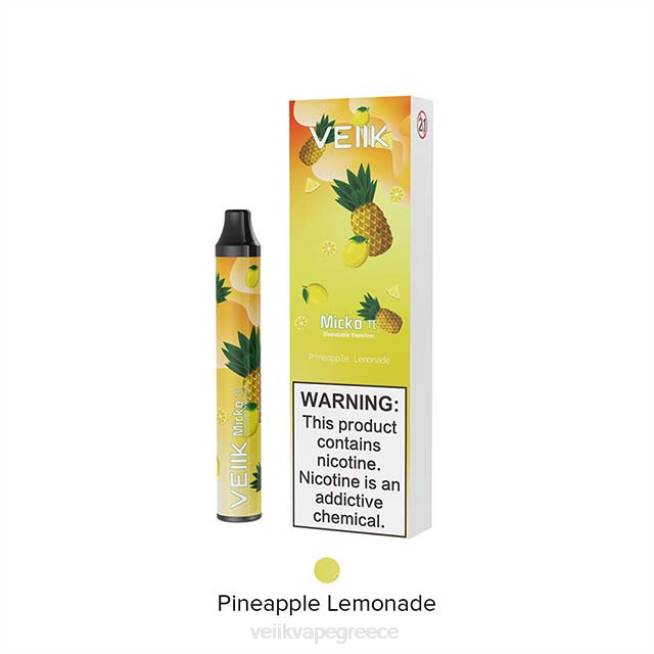 VEIIK Micko Pie ατμού μίας χρήσης 600 ρουφηξιές - VEIIK vape price λεμονάδα ανανά 8RXJ27